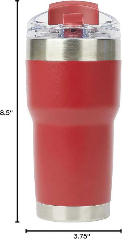 Pelican Traveler™ 22 oz Vacuum Insulated Tumbler - Stainless Steel Double Wall Travel with Dual Lid, Powder Coated Insulated Coffee Mug For Hot Cold Drinks, Sirius