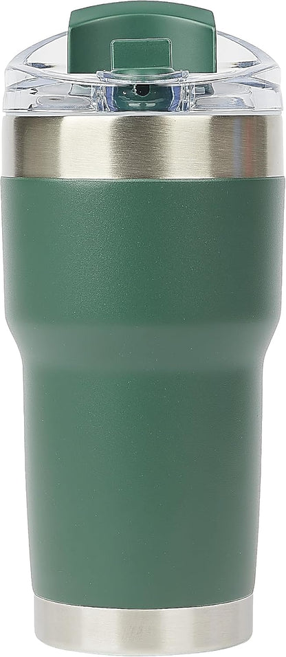Pelican Traveler™ 22 oz Vacuum Insulated Tumbler - Stainless Steel Double Wall Travel with Dual Lid, Powder Coated Insulated Coffee Mug For Hot Cold Drinks, Sirius