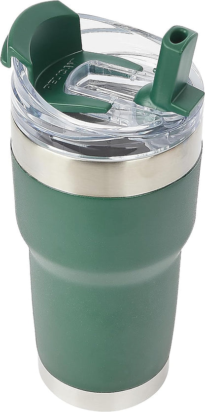 Pelican Traveler™ 22 oz Vacuum Insulated Tumbler - Stainless Steel Double Wall Travel with Dual Lid, Powder Coated Insulated Coffee Mug For Hot Cold Drinks, Sirius