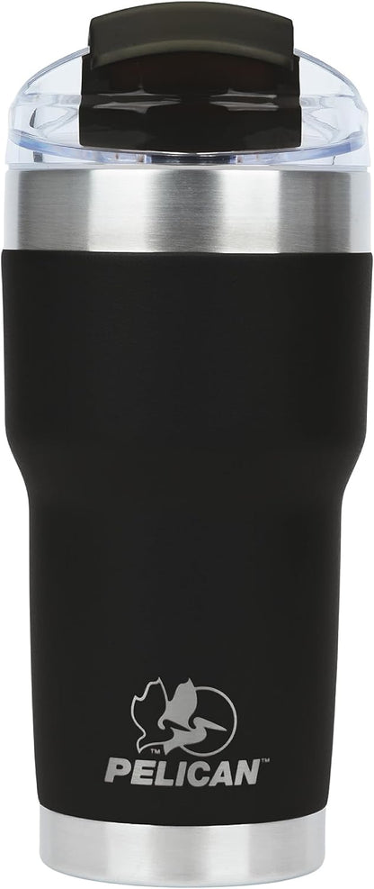 Pelican Traveler™ 22 oz Vacuum Insulated Tumbler - Stainless Steel Double Wall Travel with Dual Lid, Powder Coated Insulated Coffee Mug For Hot Cold Drinks, Sirius