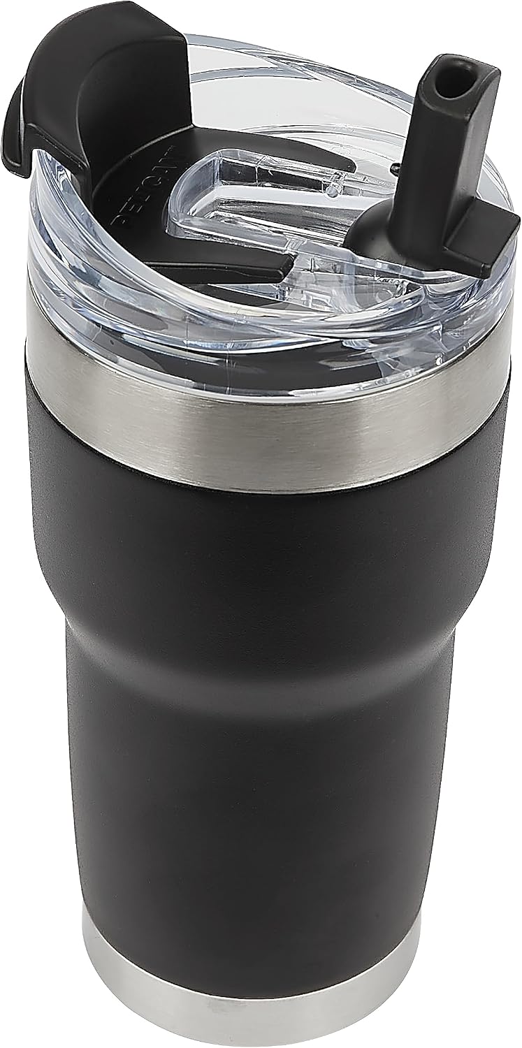 Pelican Traveler™ 22 oz Vacuum Insulated Tumbler - Stainless Steel Double Wall Travel with Dual Lid, Powder Coated Insulated Coffee Mug For Hot Cold Drinks, Sirius