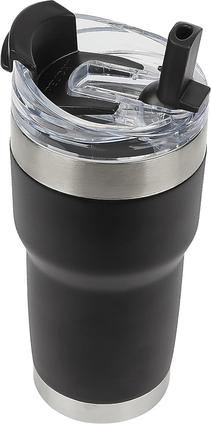 Pelican Traveler™ 22 oz Vacuum Insulated Tumbler - Stainless Steel Double Wall Travel with Dual Lid, Powder Coated Insulated Coffee Mug For Hot Cold Drinks, Sirius