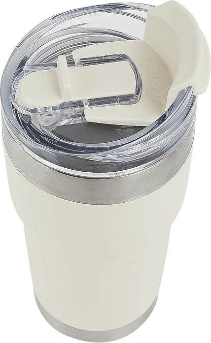 Pelican Traveler™ 22 oz Vacuum Insulated Tumbler - Stainless Steel Double Wall Travel with Dual Lid, Powder Coated Insulated Coffee Mug For Hot Cold Drinks, Sirius