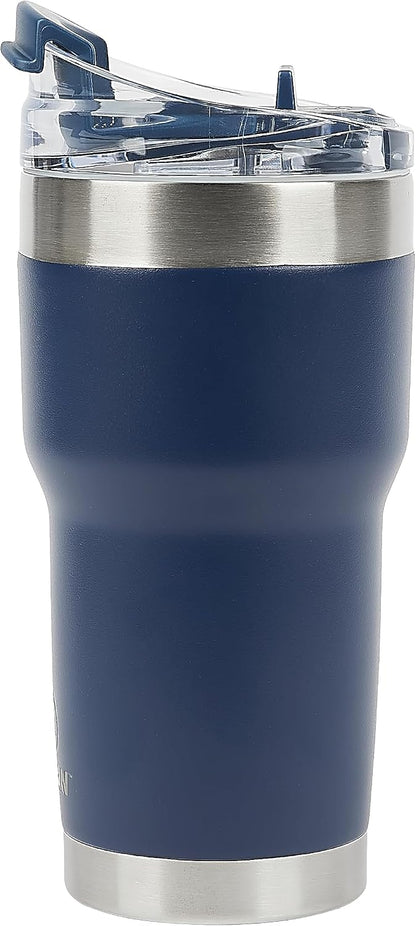 Pelican Traveler™ 22 oz Vacuum Insulated Tumbler - Stainless Steel Double Wall Travel with Dual Lid, Powder Coated Insulated Coffee Mug For Hot Cold Drinks, Sirius