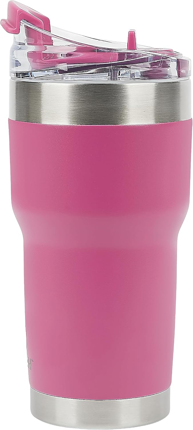 Pelican Traveler™ 22 oz Vacuum Insulated Tumbler - Stainless Steel Double Wall Travel with Dual Lid, Powder Coated Insulated Coffee Mug For Hot Cold Drinks, Sirius