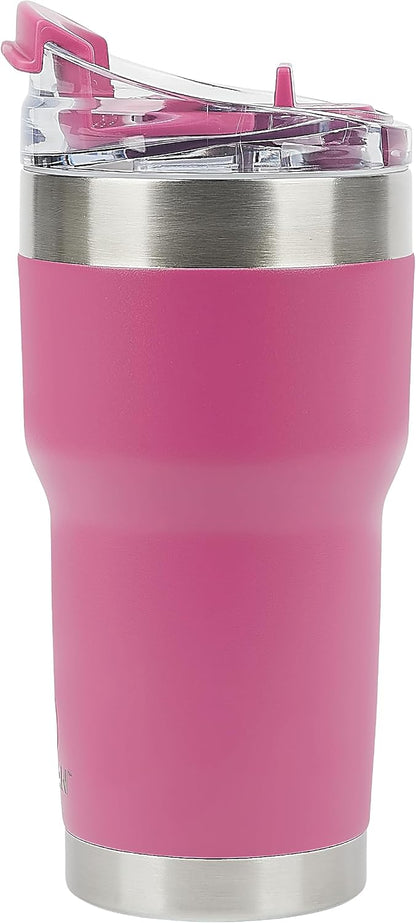 Pelican Traveler™ 22 oz Vacuum Insulated Tumbler - Stainless Steel Double Wall Travel with Dual Lid, Powder Coated Insulated Coffee Mug For Hot Cold Drinks, Sirius