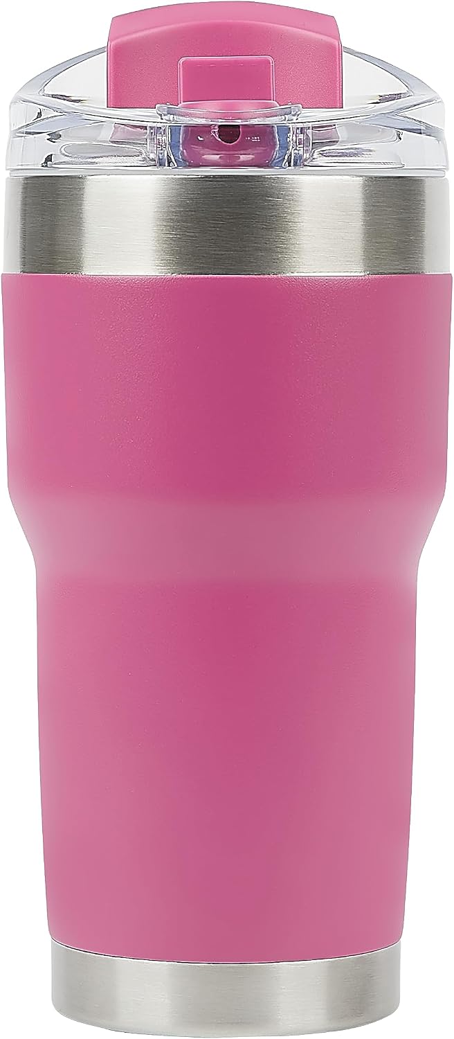 Pelican Traveler™ 22 oz Vacuum Insulated Tumbler - Stainless Steel Double Wall Travel with Dual Lid, Powder Coated Insulated Coffee Mug For Hot Cold Drinks, Sirius