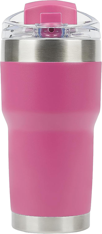 Pelican Traveler™ 22 oz Vacuum Insulated Tumbler - Stainless Steel Double Wall Travel with Dual Lid, Powder Coated Insulated Coffee Mug For Hot Cold Drinks, Sirius