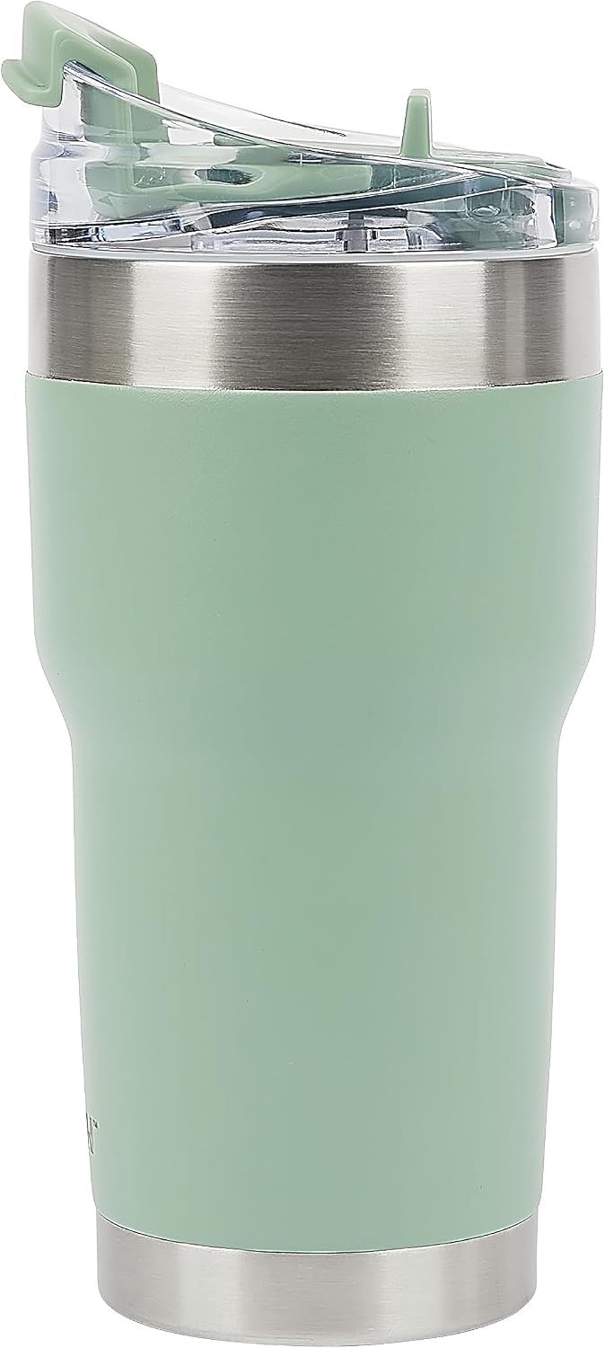 Pelican Traveler™ 22 oz Vacuum Insulated Tumbler - Stainless Steel Double Wall Travel with Dual Lid, Powder Coated Insulated Coffee Mug For Hot Cold Drinks, Sirius