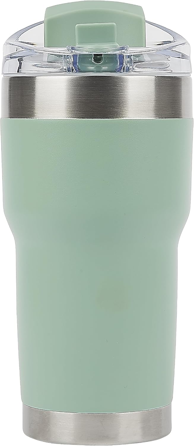 Pelican Traveler™ 22 oz Vacuum Insulated Tumbler - Stainless Steel Double Wall Travel with Dual Lid, Powder Coated Insulated Coffee Mug For Hot Cold Drinks, Sirius