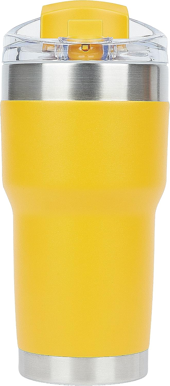 Pelican Traveler™ 22 oz Vacuum Insulated Tumbler - Stainless Steel Double Wall Travel with Dual Lid, Powder Coated Insulated Coffee Mug For Hot Cold Drinks, Sirius