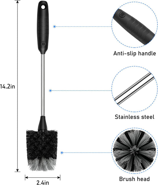 Bottle Brush of 3 Pack, 14in Long Handle Water Bottle Cleaner Brush