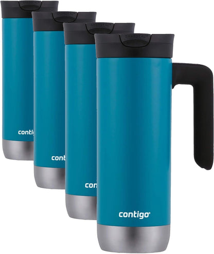 Superior 2.0 Stainless Steel Travel Mug with Handle with SNAPSEAL Lid, 20oz.