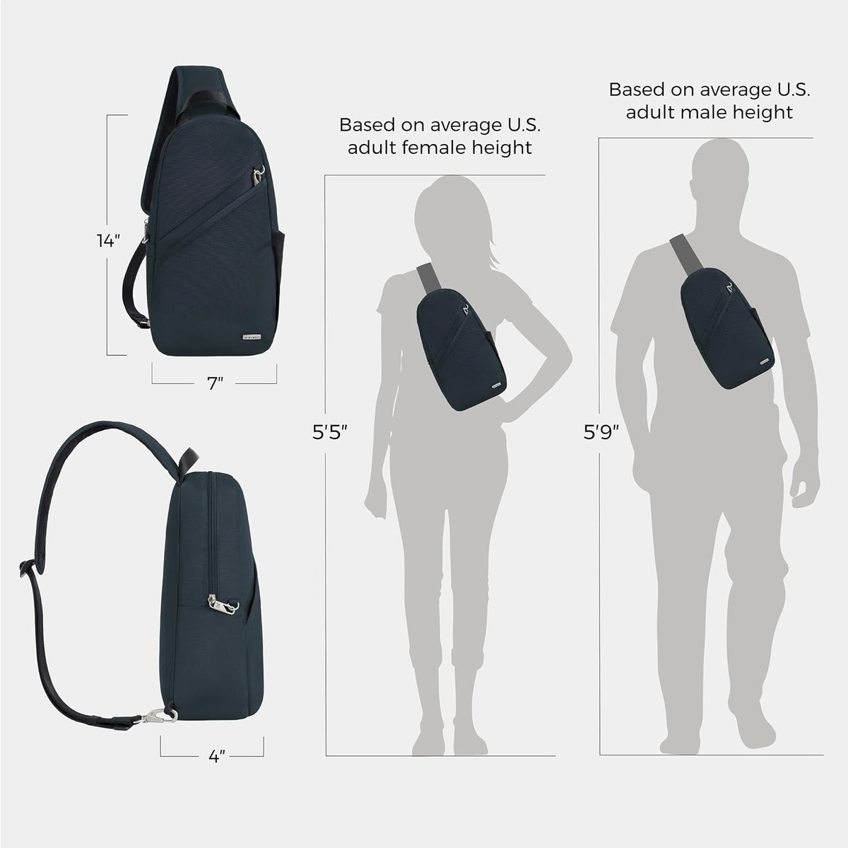 Anti-Theft Classic Sling Bag