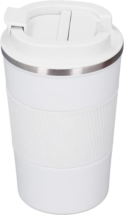 Insulated Coffee Mug Stainless Steel Leak Proof Travel Cup with Lid for Daily Use and Commuting (380ml)