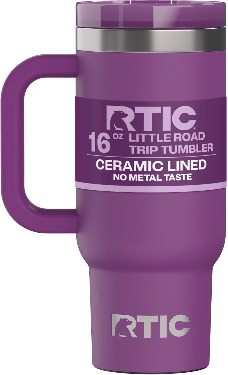 16oz Little Road Trip Tumbler, Straw Lid and Handle, Berry Jam