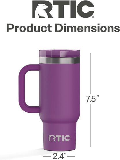 16oz Little Road Trip Tumbler, Straw Lid and Handle, Berry Jam