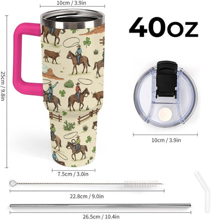 Leakproof Car Cup Vacuum Sealed With Lid For Office Crystal Clear Blue Water Ripple Print Drinkware Light Rose Red-style-5 - Colors E