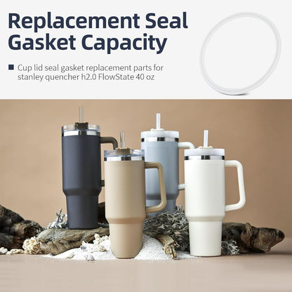 Cup Lid Seal Gasket Replacement Parts 40 oz for Thermos Lid Silicone Ring