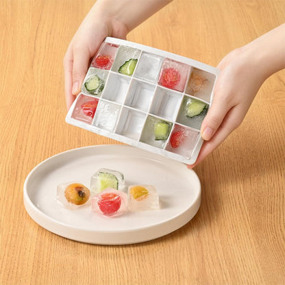 Ice Cube Tray, 3 Pack Silicone Ice Cube Molds, Ice Cube Trays, Silicone Ice Trays, Easier to Release, BPA Free for Alcohol/Coffee/Beverages (Pink, Light blue, Purple)