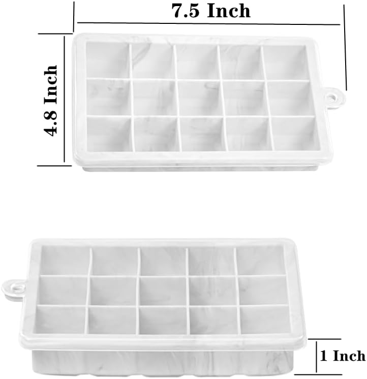 Ice Cube Tray, 3 Pack Silicone Ice Cube Molds, Ice Cube Trays, Silicone Ice Trays, Easier to Release, BPA Free for Alcohol/Coffee/Beverages (Pink, Light blue, Purple)
