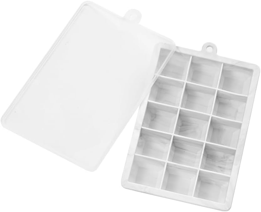 Ice Cube Tray, 3 Pack Silicone Ice Cube Molds, Ice Cube Trays, Silicone Ice Trays, Easier to Release, BPA Free for Alcohol/Coffee/Beverages (Pink, Light blue, Purple)