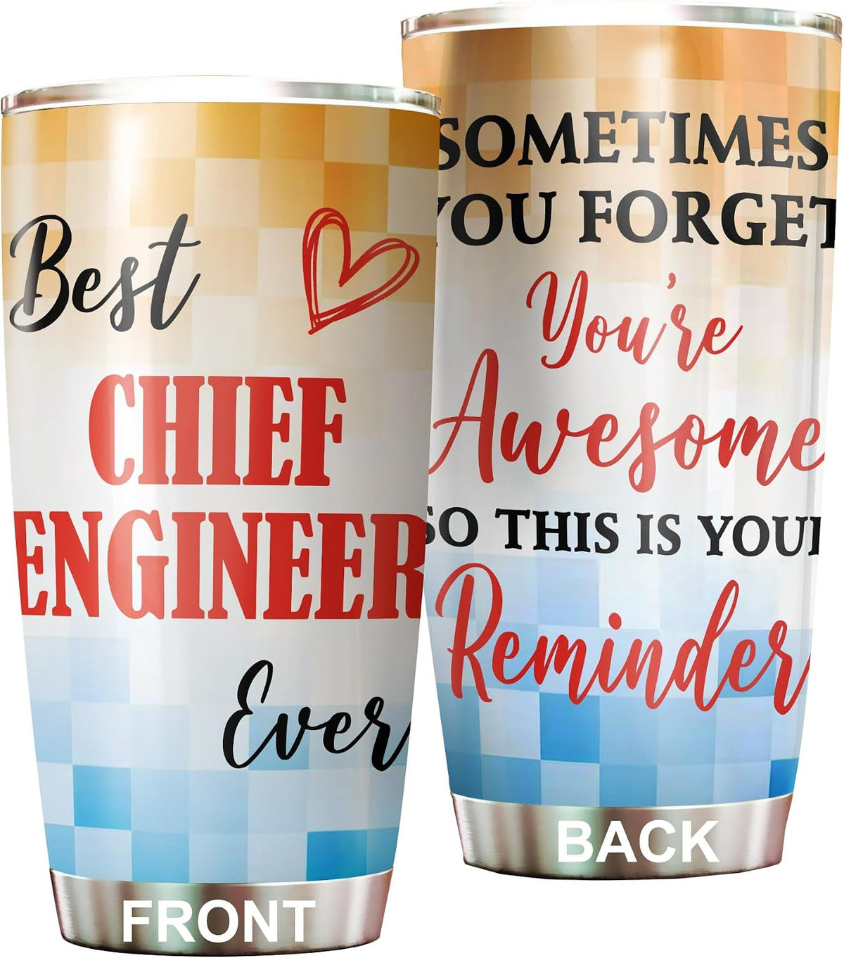 Best Caterer Ever Tumbler Stainless Steel 20oz, Office Gifts Women Men Work Friends Coworker, Driking Coffee Cup For Birthday Christmas - Colors B