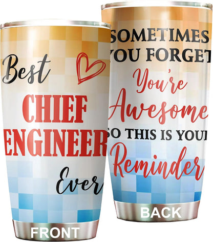 Best Caterer Ever Tumbler Stainless Steel 20oz, Office Gifts Women Men Work Friends Coworker, Driking Coffee Cup For Birthday Christmas - Colors B