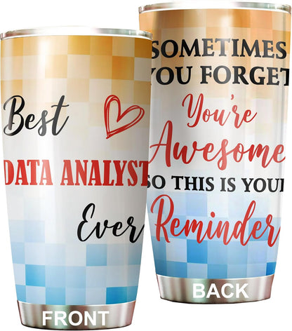Best Caterer Ever Tumbler Stainless Steel 20oz, Office Gifts Women Men Work Friends Coworker, Driking Coffee Cup For Birthday Christmas - Colors B