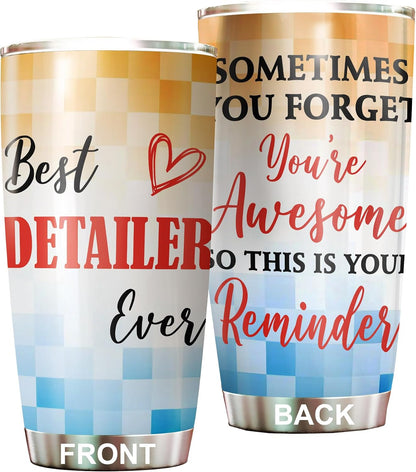 Best Caterer Ever Tumbler Stainless Steel 20oz, Office Gifts Women Men Work Friends Coworker, Driking Coffee Cup For Birthday Christmas - Colors B