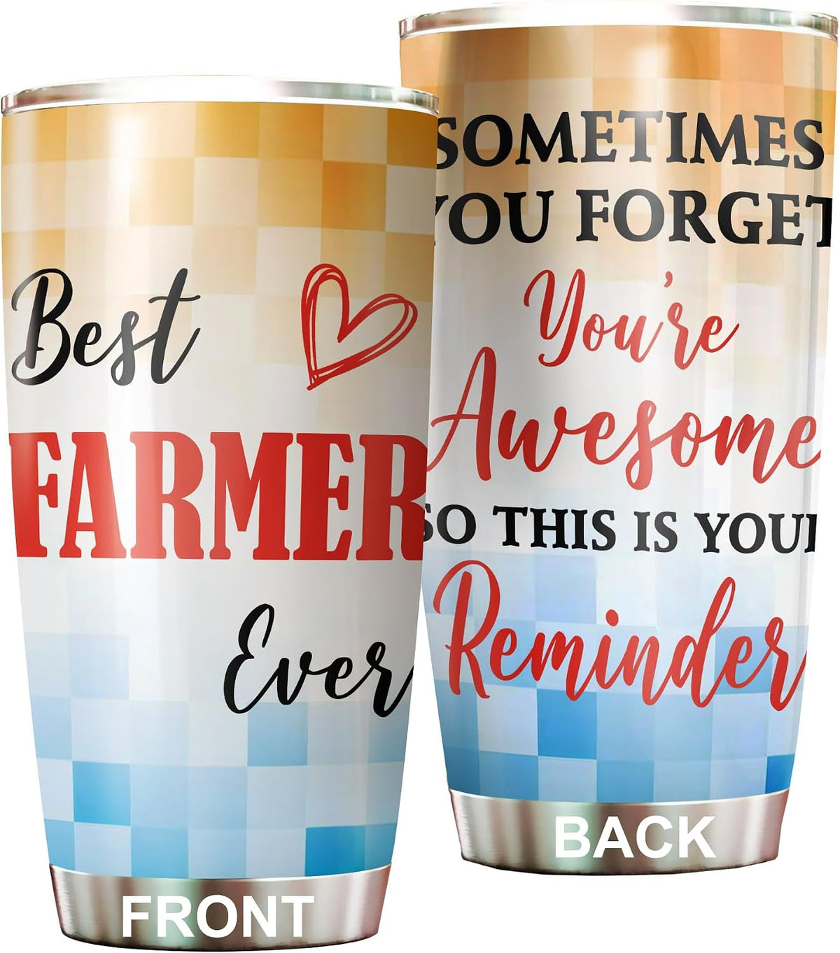 Best Caterer Ever Tumbler Stainless Steel 20oz, Office Gifts Women Men Work Friends Coworker, Driking Coffee Cup For Birthday Christmas - Colors B