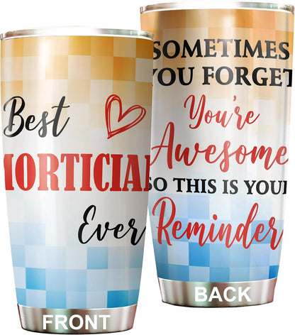 Best Caterer Ever Tumbler Stainless Steel 20oz, Office Gifts Women Men Work Friends Coworker, Driking Coffee Cup For Birthday Christmas - Colors B