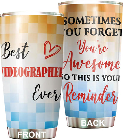Best Caterer Ever Tumbler Stainless Steel 20oz, Office Gifts Women Men Work Friends Coworker, Driking Coffee Cup For Birthday Christmas - Colors B