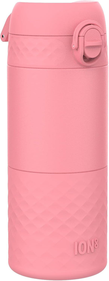 Insulated Travel Mug, 360 ml/12 oz, Leak Proof, Triple Lock Secure, Spill-Free in Transit, Hygienic Cover, Easy-to-Clean, Perfect On-The-Go, Black, Stainless Steel