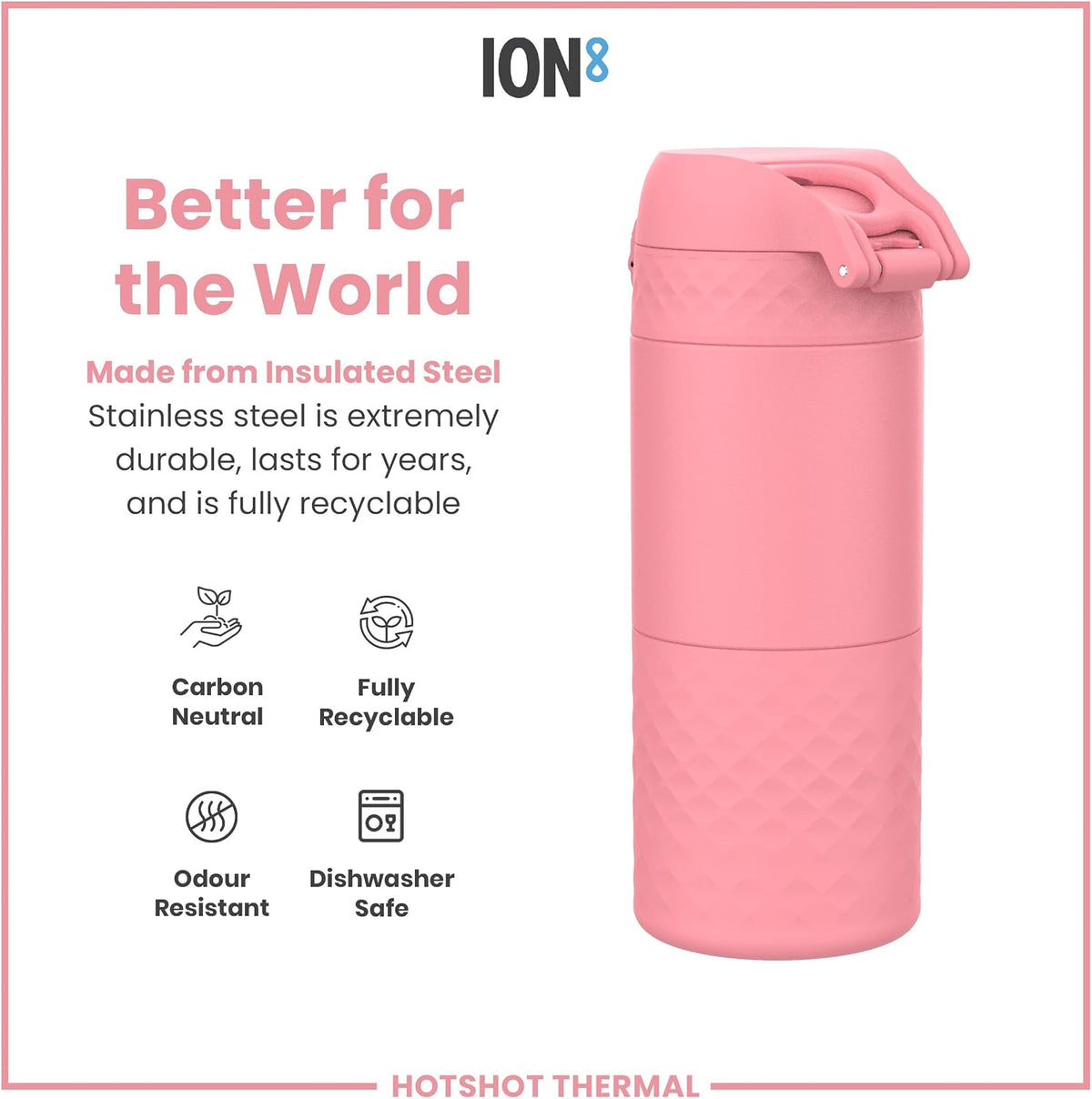 Insulated Travel Mug, 360 ml/12 oz, Leak Proof, Triple Lock Secure, Spill-Free in Transit, Hygienic Cover, Easy-to-Clean, Perfect On-The-Go, Black, Stainless Steel