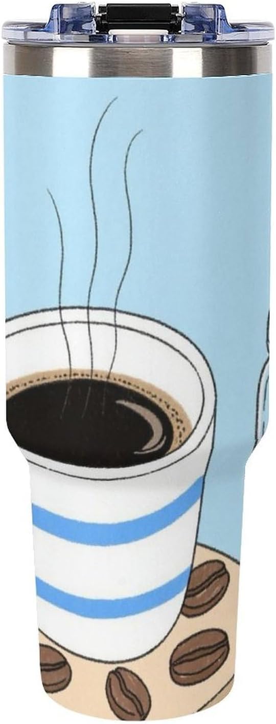 40oz Stainless Steel Cup with Handle And Straw Leak-proof Cup Colorful Dot Sprite for Car Cup Holders And Outdoor Travel