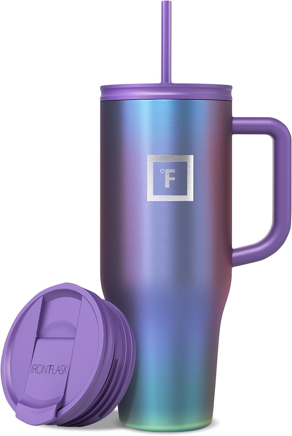 40 oz Co-Pilot Insulated Travel Mug | Insulated Travel Mug with Straw & Flip Cap Lids - Cup Holder Fit, Leakproof, BPA Free, Protective Boot (Desert Oasis)
