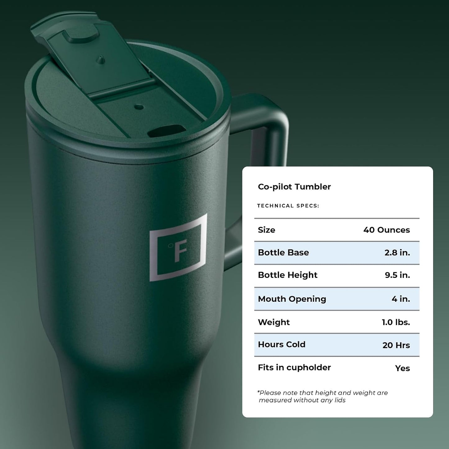40 oz Co-Pilot Insulated Travel Mug | Insulated Travel Mug with Straw & Flip Cap Lids - Cup Holder Fit, Leakproof, BPA Free, Protective Boot (Desert Oasis)