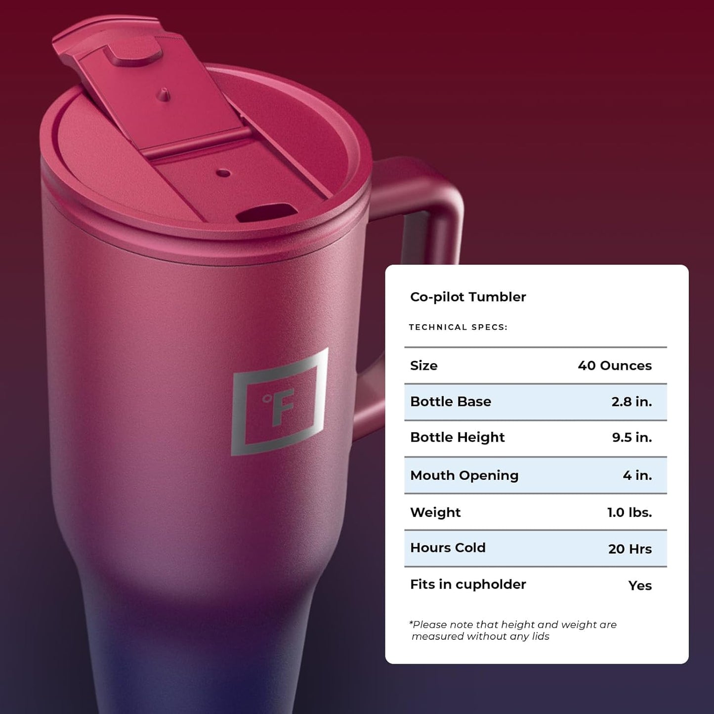 40 oz Co-Pilot Insulated Travel Mug | Insulated Travel Mug with Straw & Flip Cap Lids - Cup Holder Fit, Leakproof, BPA Free, Protective Boot (Desert Oasis)