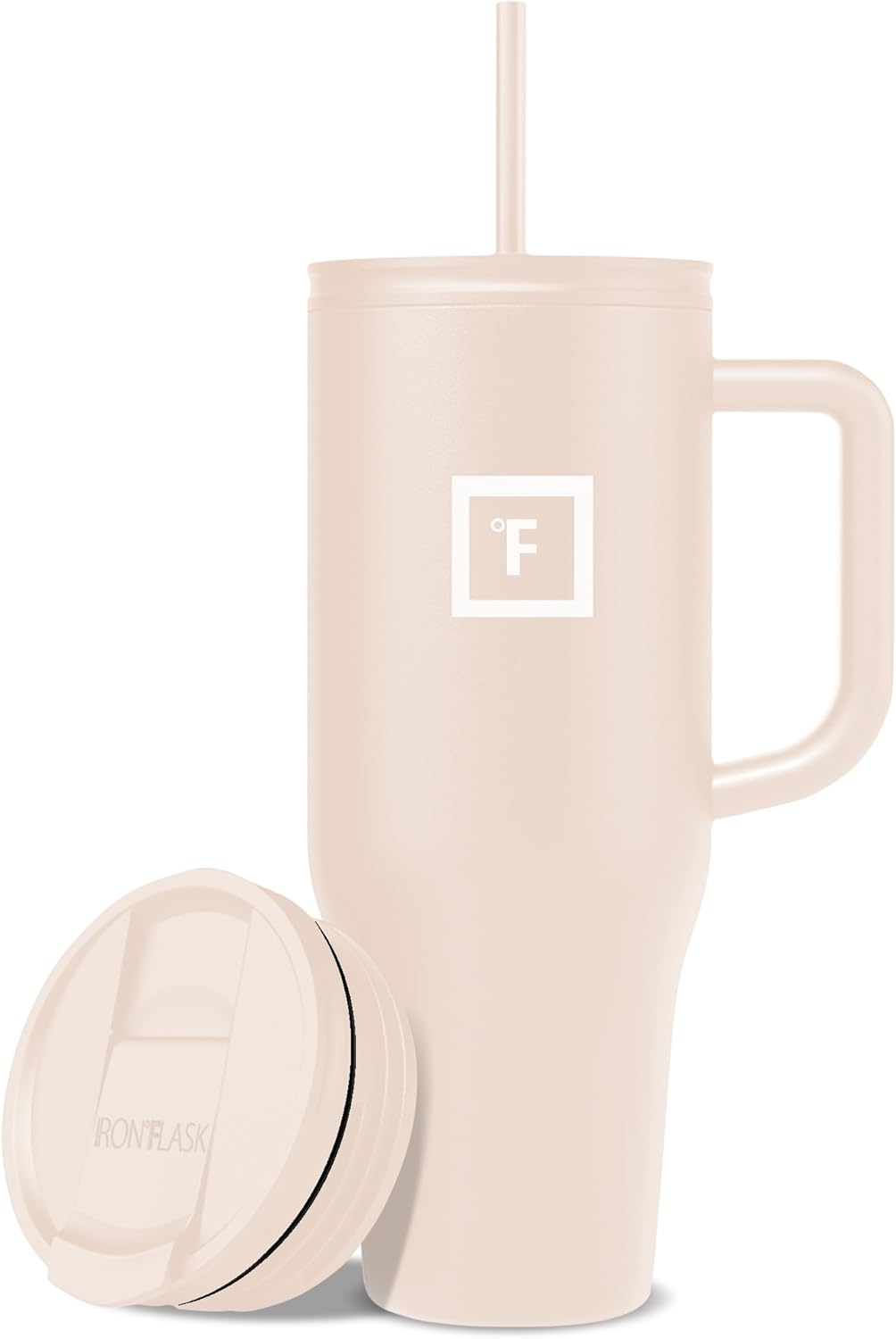 40 oz Co-Pilot Insulated Travel Mug | Insulated Travel Mug with Straw & Flip Cap Lids - Cup Holder Fit, Leakproof, BPA Free, Protective Boot (Desert Oasis)