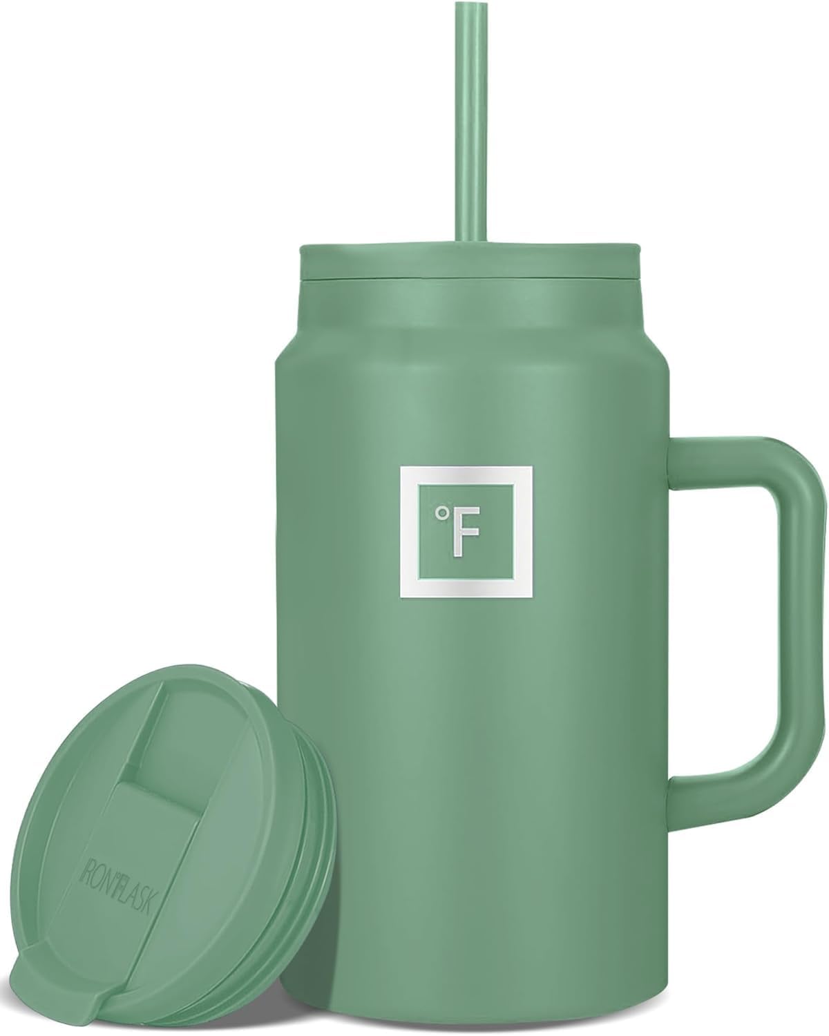 40 oz Co-Pilot Insulated Travel Mug | Insulated Travel Mug with Straw & Flip Cap Lids - Cup Holder Fit, Leakproof, BPA Free, Protective Boot (Desert Oasis)