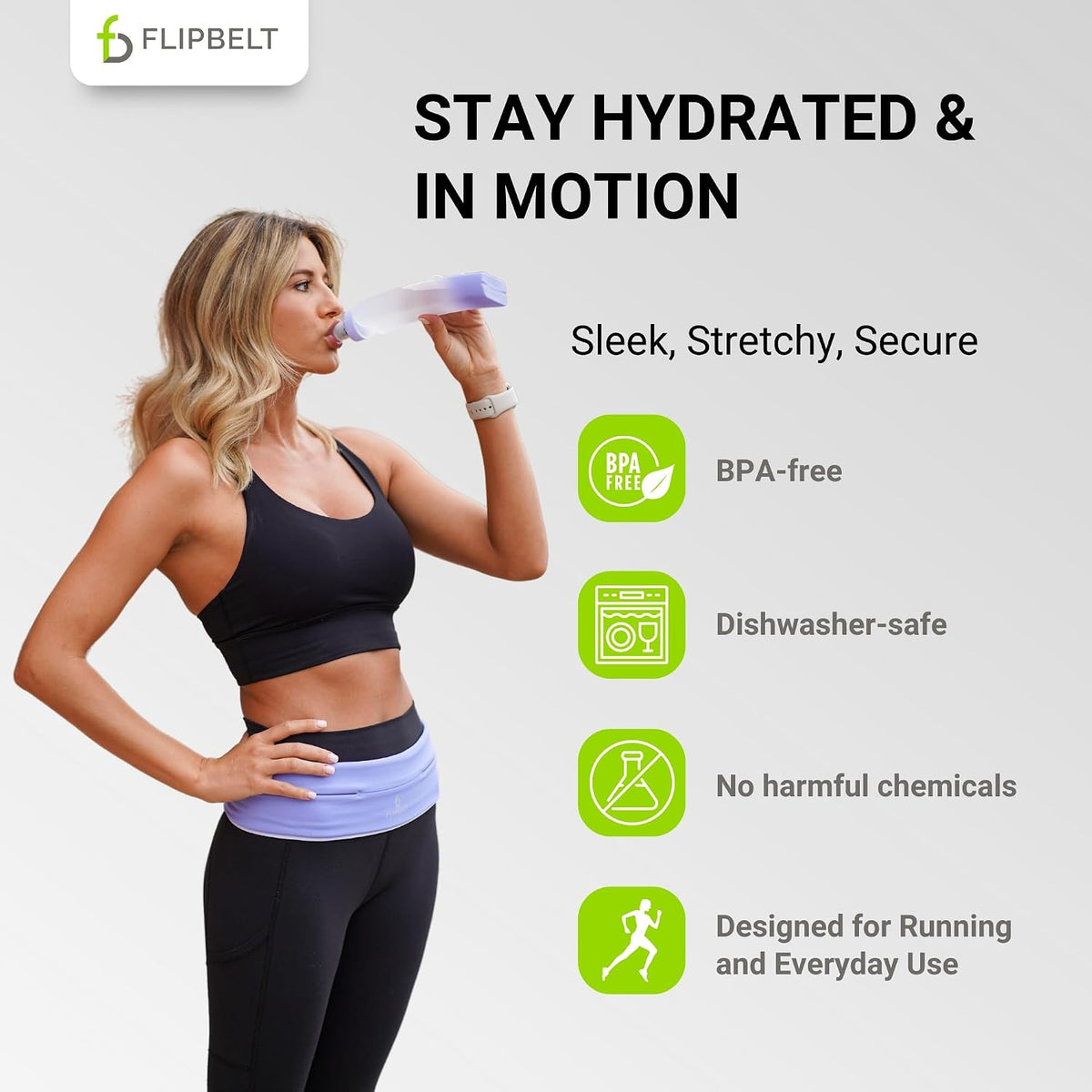 Portable Lightweight Running Water Bottle