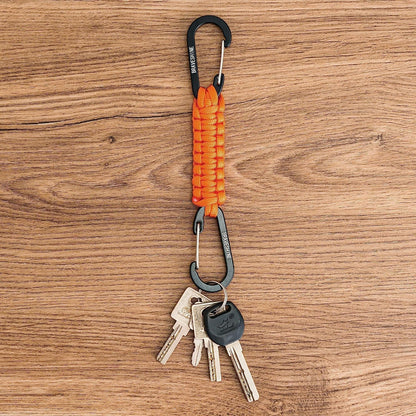 Paracord Keychain Carabiner Clip | D Ring Hanger Lanyard Hook