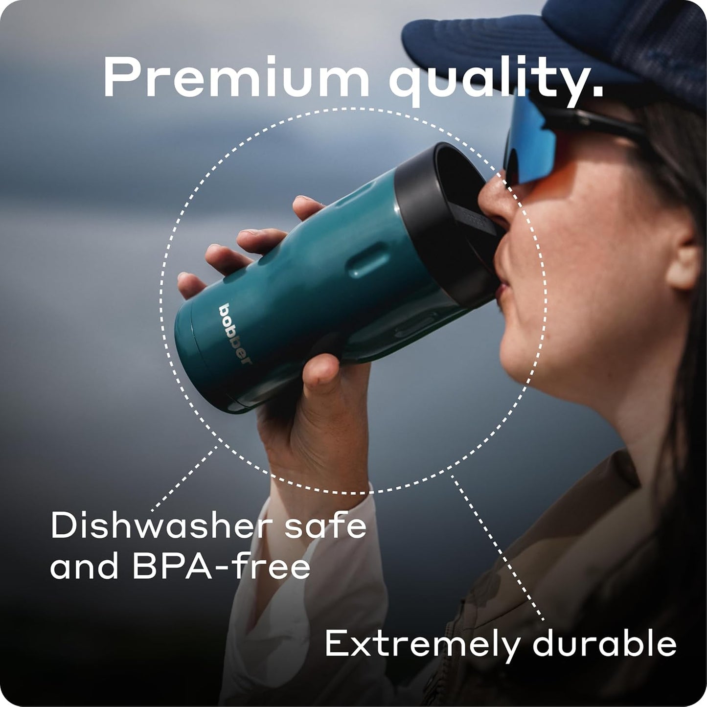 12 OZ Vacuum Insulated Stainless Steel Portable Travel Coffee Mug With 100% Leakproof Locked Lid (Matte)