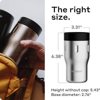 12 OZ Vacuum Insulated Stainless Steel Portable Travel Coffee Mug With 100% Leakproof Locked Lid (Matte)