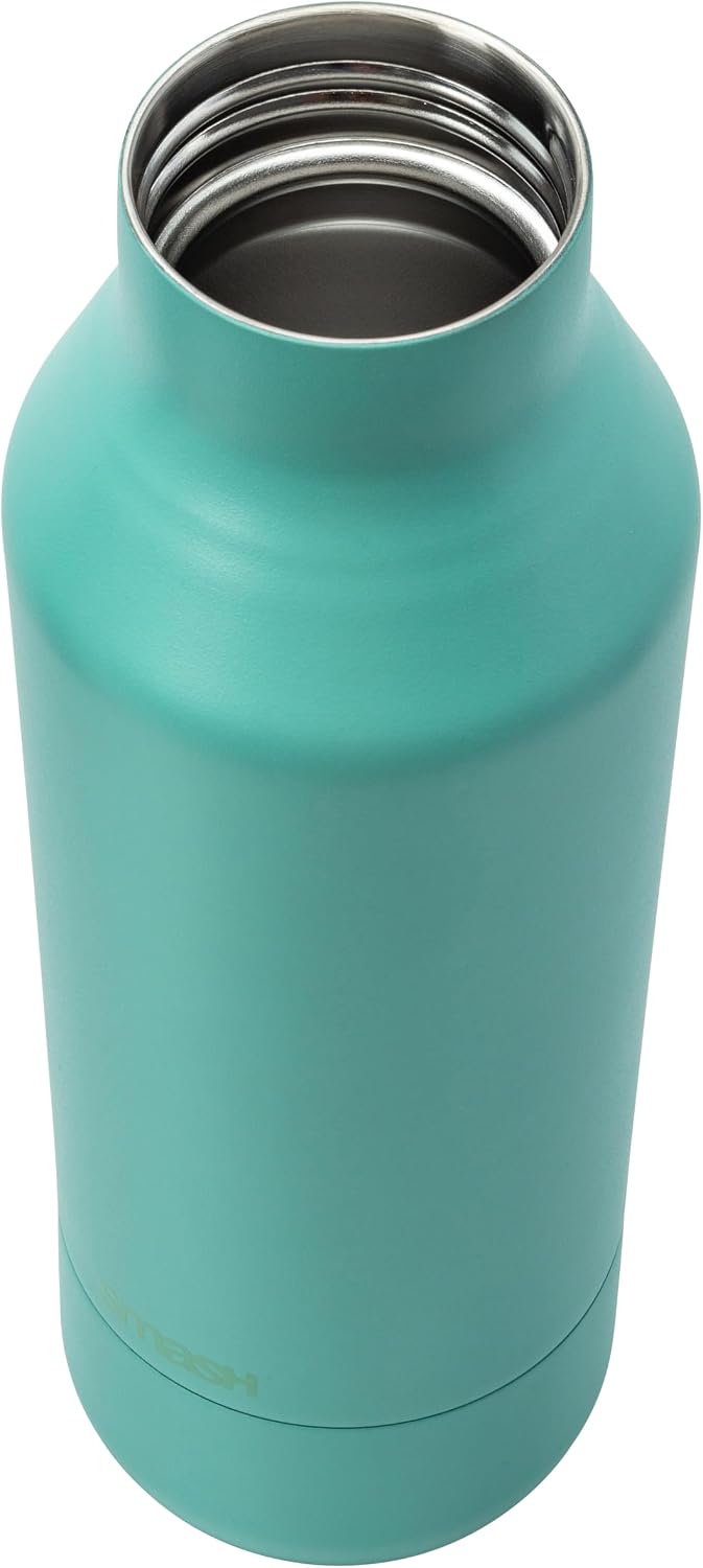 360° Edge Stainless Steel Insulated Water Bottle – Double Wall, Leak Proof, One-Touch Screw Top Lid, 360° Drinking Edge, Green