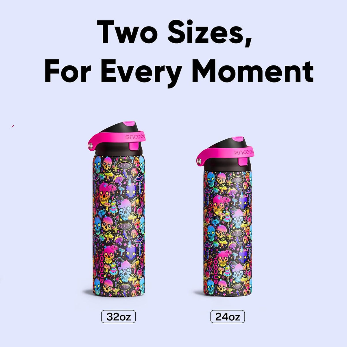 Leakproof Insulated Water Bottle with Straw Dual-Sip Water Bottle Bag-Safe Design for Work, Commute & Gym – Keeps Drinks Cold All Day, 24 oz, Clay Grey - Colors B