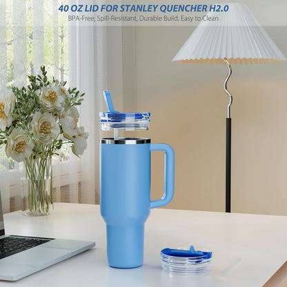 2 Pack 40 oz Flip Straw Lid Only for STANLEY ProTour Tumbler