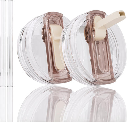 2 Pack 40 oz Flip Straw Lid Only for STANLEY ProTour Tumbler