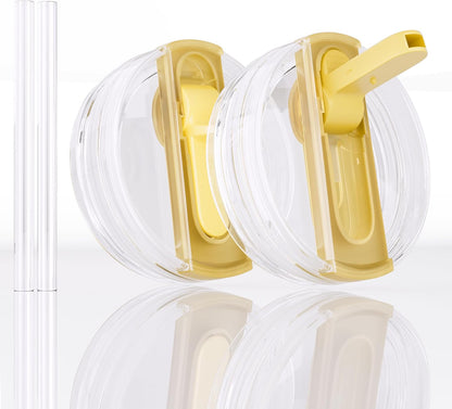 2 Pack 40 oz Flip Straw Lid Only for STANLEY ProTour Tumbler